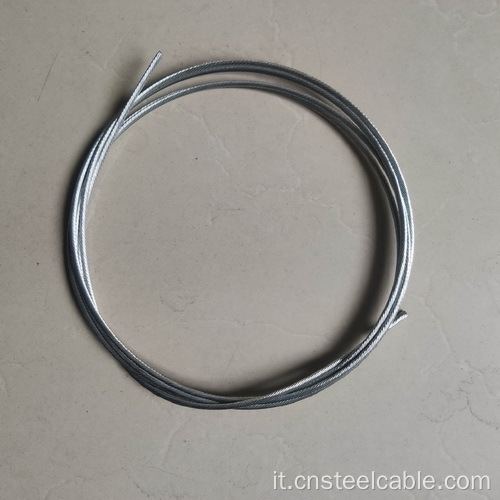 1x19 dia.1.0mm galvanizzato in acciaio